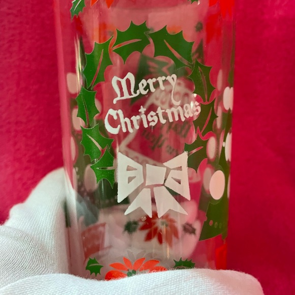 Holiday Glasses (1 Set of 3) Merry Christmas & New Years Tumblers - Picture 3 of 5